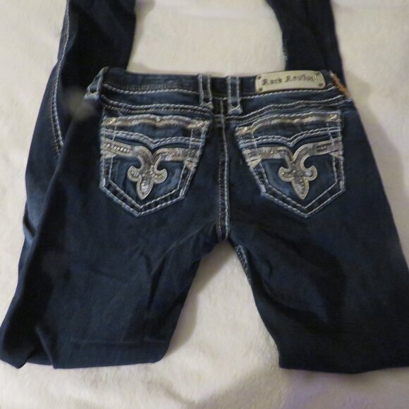 Rock Revival Blue Boris Skinny Jeans  27 waist - Picture 14 of 15